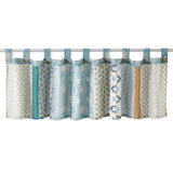 Greenland Home Fashions Thalia Stylized Florals and Geometric Prints Bohemian Ultimate Comfort Valance 84"x21" Blue
