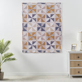 Greenland Home Fashions Pinwheel & Posey Ultra Soft Lightweight Throw Blanket 50" x 60" Peach