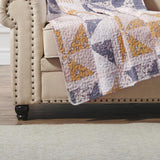 Greenland Home Fashions Pinwheel & Posey Ultra Soft Lightweight Throw Blanket 50" x 60" Peach