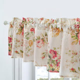 Greenland Home Fashions Grace Embrace Beauty Luxurious Modern Window Treatment Valance Each panel 84'x16" Buttercup