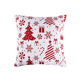 Greenland Home Fashions 100% Jacquard Woven Polyester Peppermint Party Pillow Sham Euro 26" x 26" Red