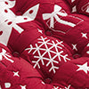Greenland Home Fashions 100% Woven Polyeste Peppermint Party Furniture Cushion Chair Pad 18" x 18" x 2" Red