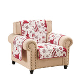 Greenland Home Fashions 100% Jacquard Woven Polyester Peppermint Party Furniture Protector Red