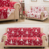 Greenland Home Fashions 100% Jacquard Woven Polyester Peppermint Party Furniture Protector Red