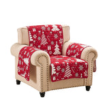 Greenland Home Fashions 100% Jacquard Woven Polyester Peppermint Party Furniture Protector Red