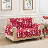 Greenland Home Fashions 100% Jacquard Woven Polyester Peppermint Party Furniture Protector Red