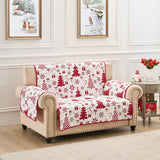 Greenland Home Fashions 100% Jacquard Woven Polyester Peppermint Party Furniture Protector Red