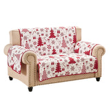 Greenland Home Fashions 100% Jacquard Woven Polyester Peppermint Party Furniture Protector Red