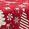 Greenland Home Fashions 100% Jacquard Woven Polyester Peppermint Party Furniture Protector Red