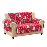 Greenland Home Fashions 100% Jacquard Woven Polyester Peppermint Party Furniture Protector Red
