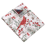 Greenland Home Fashions Cardinal Plaid Luxurious Super Soft Plush Throw Blanket 50" x 60" Red