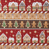 Greenland Home Fashions Gingerbread Lane Luxurious Super Soft Plush Throw Blanket 50" x 60" Red