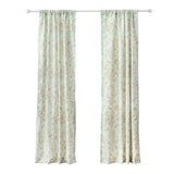 Greenland Home Fashions Olivia Light Filtering Semi Sheer 3" Rod Pocket Window Panel Pair 42" x 84" Mint