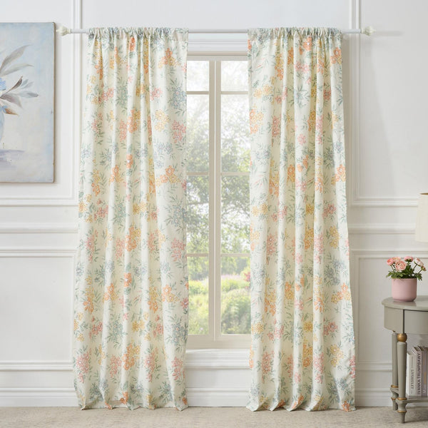 Greenland Home Fashions Chloe Light Filtering Semi Sheer 3" Rod Pocket Window Pa