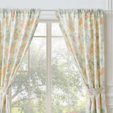 Greenland Home Fashions Chloe Light Filtering Semi Sheer 3" Rod Pocket Window Panel Pair 42" x 84" Pastel