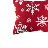 Greenland Home Fashions Lovebirds 100% Polyester Jacquard Doves and Hearts Pattern Sham Standard Red