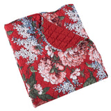 Greenland Home Fashions Millie Accessory Throw Blanket 50" x 60" Garnet