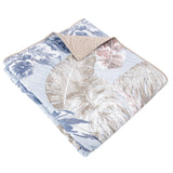 Greenland Home Fashions Tropics Accessory Throw Blanket 50" x 60" Mist