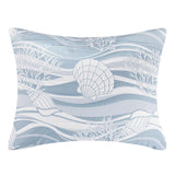 Greenland Home Fashions Dover Luxurious Ultra Soft Pillow Sham Tidal Blue