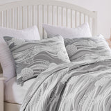 Greenland Home Fashions Dover Luxurious Ultra Soft Pillow Sham Harbor Gray