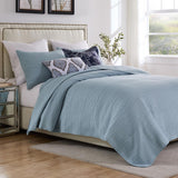 Greenland Home Fashions Cosmo Luxurious Modern Design Coverlet Bedding Set Chambray