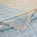 Greenland Home Fashions Tessie Luxurious Modern Design Quilt Bedding Set Pastel
