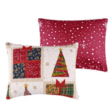 Greenland Home Fashion Deck 100% Cotton & Microfiber Back, Polyester Fill Halls Quilt Set Red