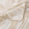 Greenland Home Fashion 100% Woven Polyester Jacquard Dover Coverlet Set Natural
