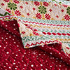 Greenland Home Fashion Fair 100% Cotton & Microfiber Back, Polyester Fill Isle Quilt Set Snow