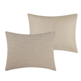 Greenland Home Fashions Velvet Crush Chenille Velvet Reversible with Organic Texture Sham Khaki