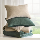 Greenland Home Fashions Velvet Crush Chenille Velvet Reversible with Organic Texture Sham Khaki