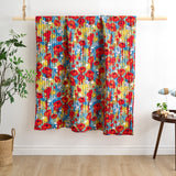 Greenland Home Fashion Poppies Accessory Microfiber Face Cotton Back with Polyester fill Throw Red