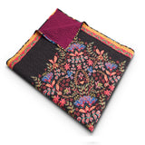 Greenland Home Fashions 100% Brushed Microfiber face 100% cotton back Jessa Accessory Throw Midnight