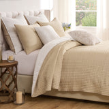 Greenland Home Fashions Homestead 100% Woven Polyester Jacquard Coverlet Set Natural