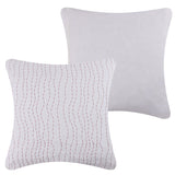 Greenland Home Fashions 100% Cotton Kantha Quilted Euro Pillow Sham 26" x 26" Ivory/Sienna