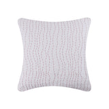 Greenland Home Fashions 100% Cotton Kantha Quilted Euro Pillow Sham 26" x 26" Ivory/Sienna