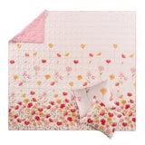 Greenland Home Fashions 100% Brushed Microfiber Breeze Quilt 2 Piece Set Blush