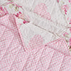 Greenland Home Fashions 100% Cotton Face 100% Microfiber Veronica's Hearts Pink Quilt 2 Piece Set Pink