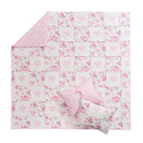 Greenland Home Fashions 100% Cotton Face 100% Microfiber Veronica's Hearts Pink Quilt 2 Piece Set Pink