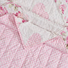 Greenland Home Fashions 100% Cotton Face 100% Microfiber Veronica's Hearts Pink Quilt 2 Piece Set Pink