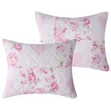 Greenland Home Fashions 100% Cotton Face 100% Microfiber Back Veronica's Hearts Sham Pink