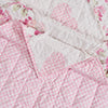 Greenland Home Fashions 100% Cotton Face 100% Microfiber Back Veronica's Hearts Accessory Throw Pink