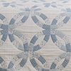Greenland Home Fashions 100% Jacquard Woven Polyester Wedding Ring Coverlet 2 Piece Set Blue
