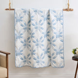 Greenland Home Fashions 100% Jacquard Woven Polyester Wedding Ring Accessory Throw Blue