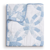 Greenland Home Fashions 100% Jacquard Woven Polyester Wedding Ring Accessory Throw Blue
