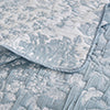 Greenland Home Fashions Toile Patch Woven Polyester Reversible Coverlet Set Blue