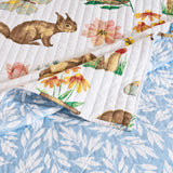 Greenland Home Fashion Willow 100% Brushed microfiber shell Reversible Accessory Throw Blanket 50" x 60" White
