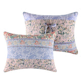 Greenland Home Fashions Kressida Cotton Reversible Lightweight Quilt Set Blue