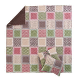 Greenland Home Fashions Priya 100% Cotton Reversible Lightweight Quilt Set Multi