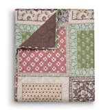 Greenland Home Fashion Priya 100% Cotton Reversible Accessory Throw Blanket 50" x 60" Multicolor